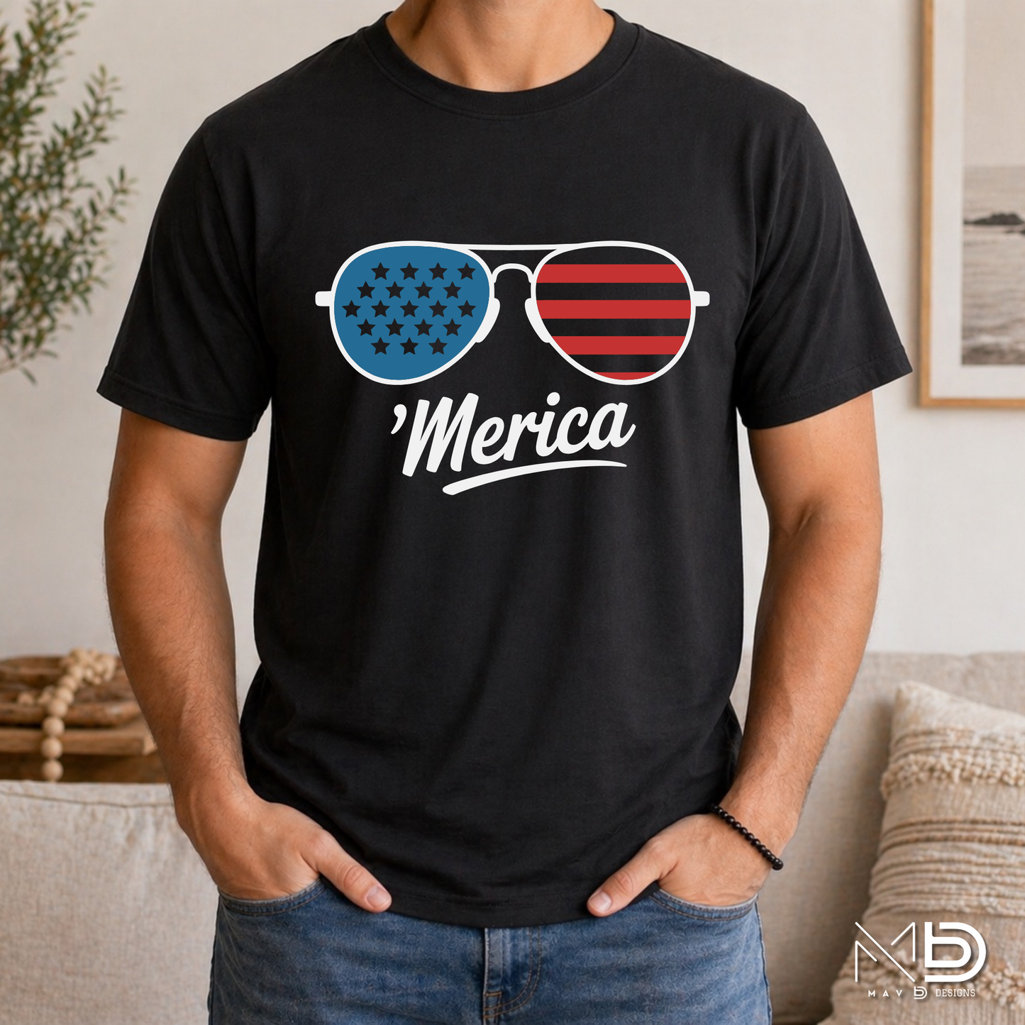’Merica Patriotic Sunglasses Shirt