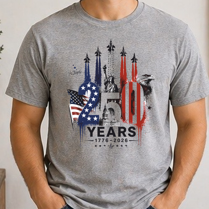 America 250 Years Patriotic Anniversary Shirt | 1776-2026 Semiquincentennial Tee