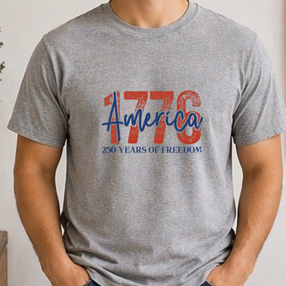 America 1776 | 250 Years of Freedom Patriotic Graphic Tee