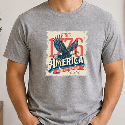 America Since 1776 Shirt | Patriotic Eagle USA Graphic Tee