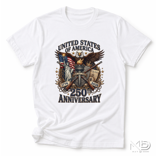 USA 250th Anniversary Shirt | 1776-2026 Patriotic Eagle Graphic Tee