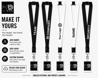 Pink Checkerboard Lanyard – Breakaway ID Badge Holder | Durable Strap for Work, Keys & Everyday Use