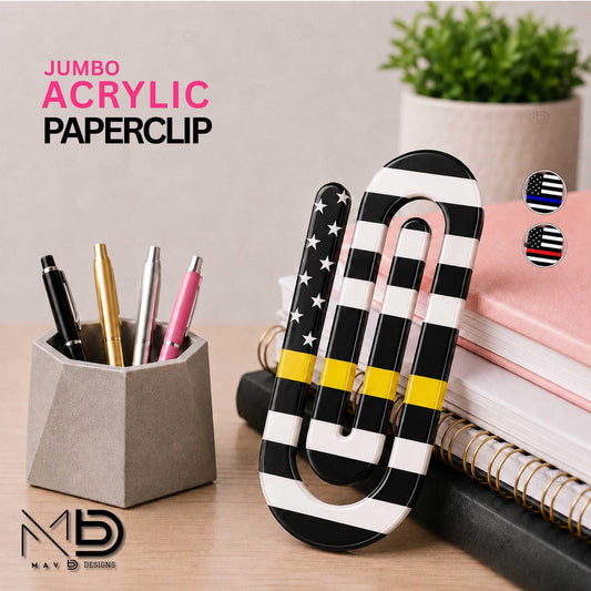 Jumbo Paperclip | Thin Gold Line | Thin Blue Line | Thin Red Line