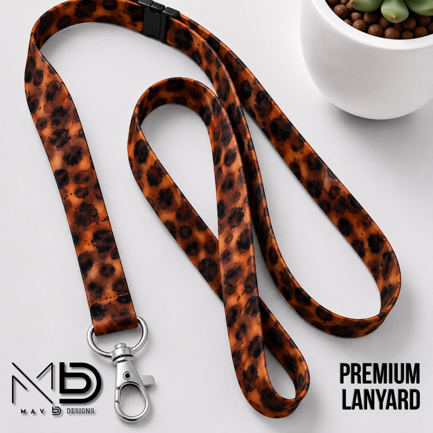 Personalized Lanyard | Tortoise Shell