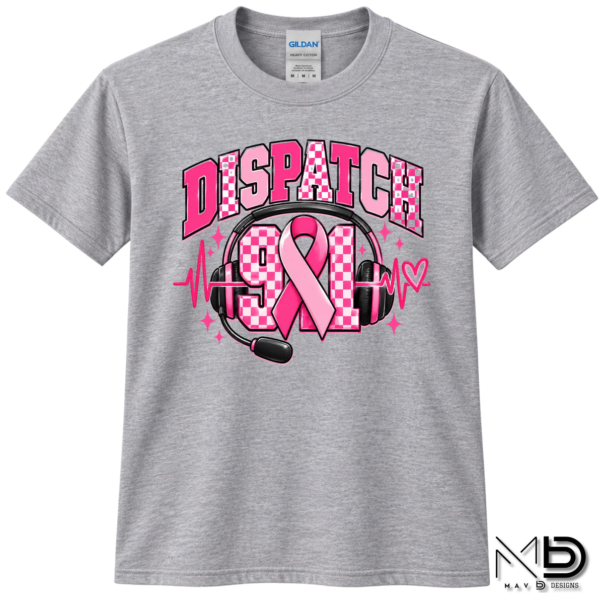 911 Dispatch Pink Ribbon | 911 Dispatcher Breast Cancer Awareness Shirt | Telecommunicator Shirt | Breast Cancer Shirt
