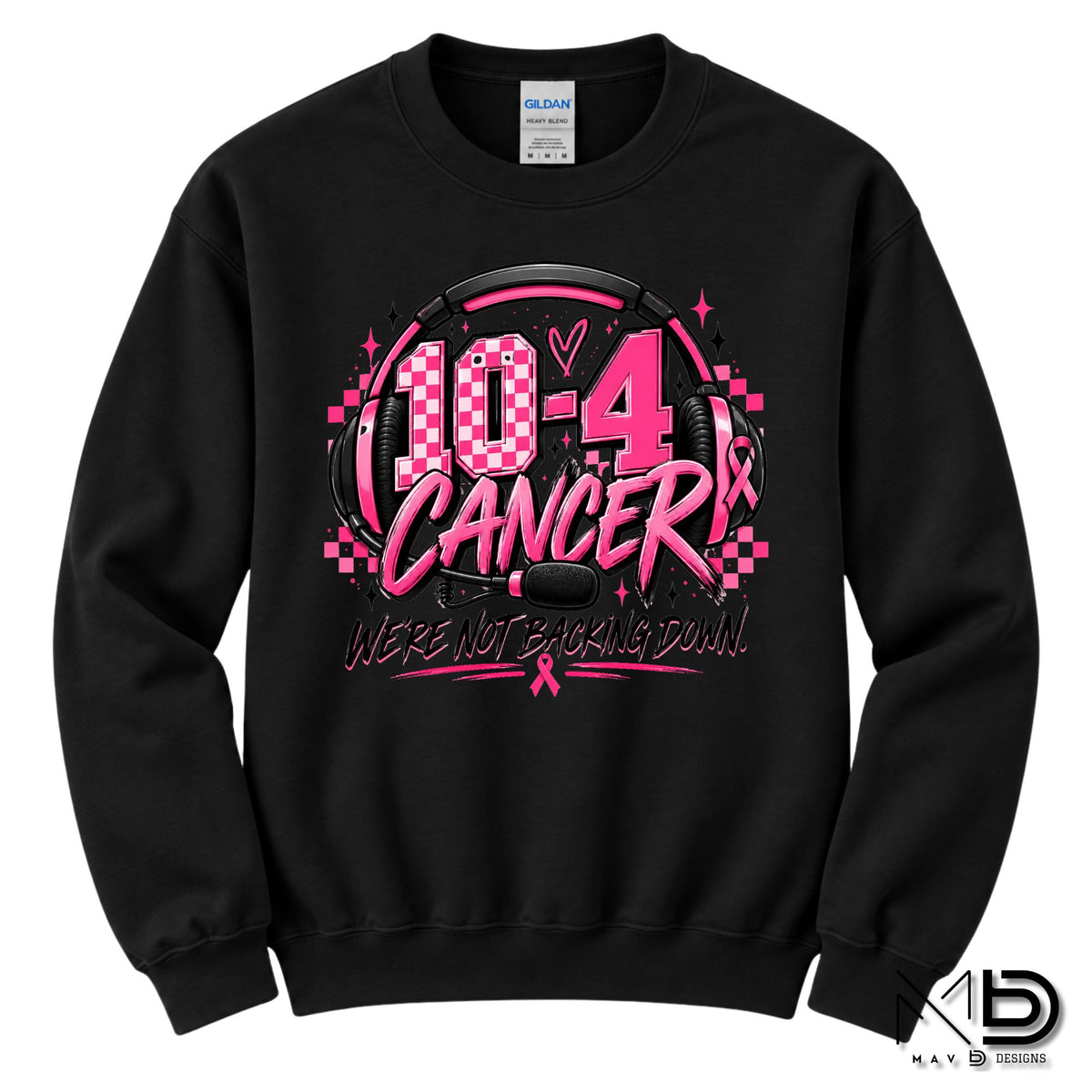 10-4 Cancer Were Not Backing Down | 911 Dispatcher Breast Cancer Awareness Shirt | Telecommunicator Shirt | Breast Cancer Shirt