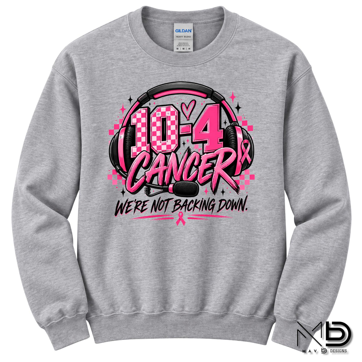 10-4 Cancer Were Not Backing Down | 911 Dispatcher Breast Cancer Awareness Shirt | Telecommunicator Shirt | Breast Cancer Shirt