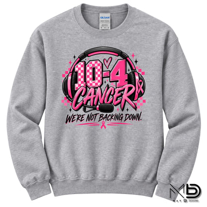 10-4 Cancer Were Not Backing Down | 911 Dispatcher Breast Cancer Awareness Shirt | Telecommunicator Shirt | Breast Cancer Shirt
