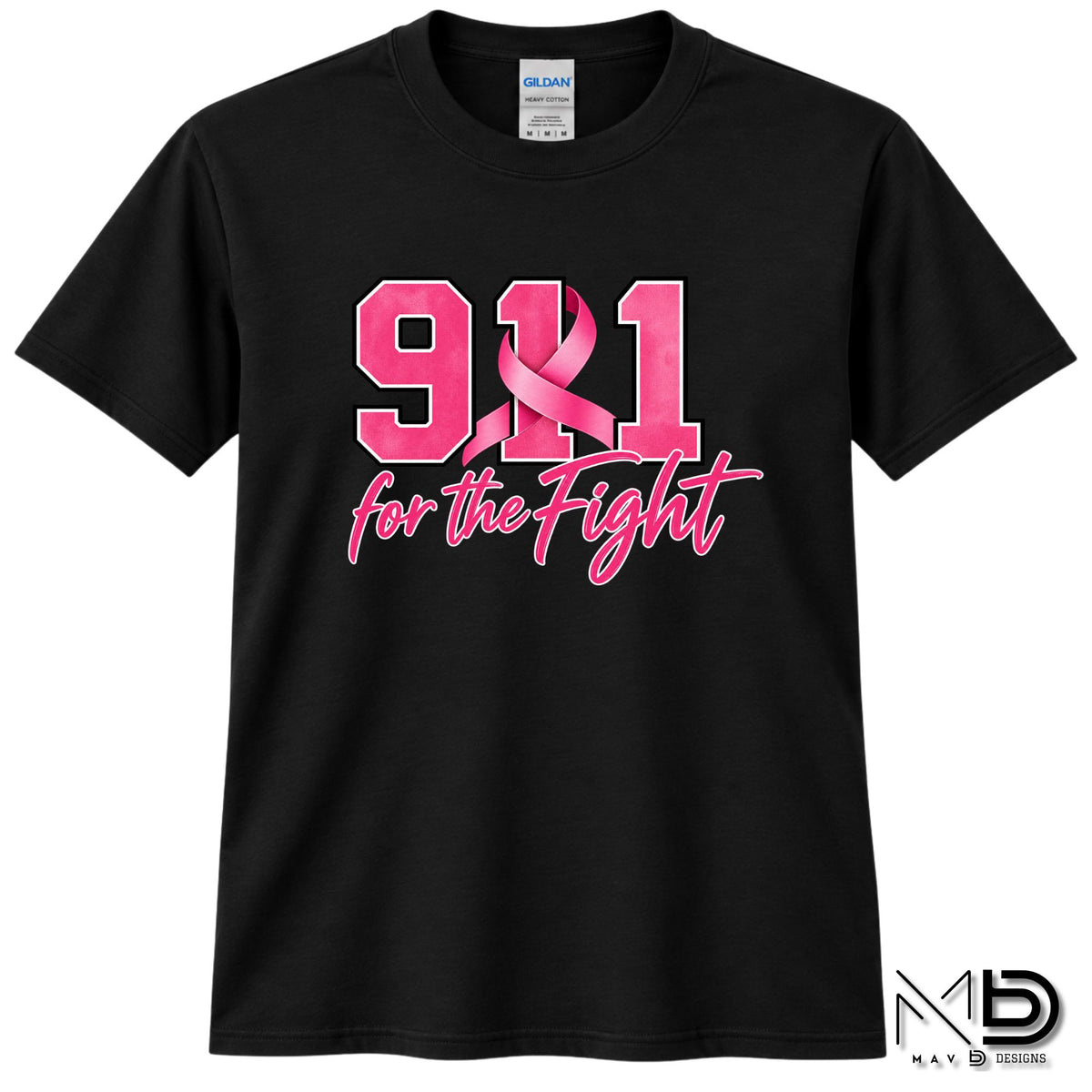 911 For The Fight | 911 Dispatcher Breast Cancer Awareness Shirt | Telecommunicator Shirt | Breast Cancer Shirt