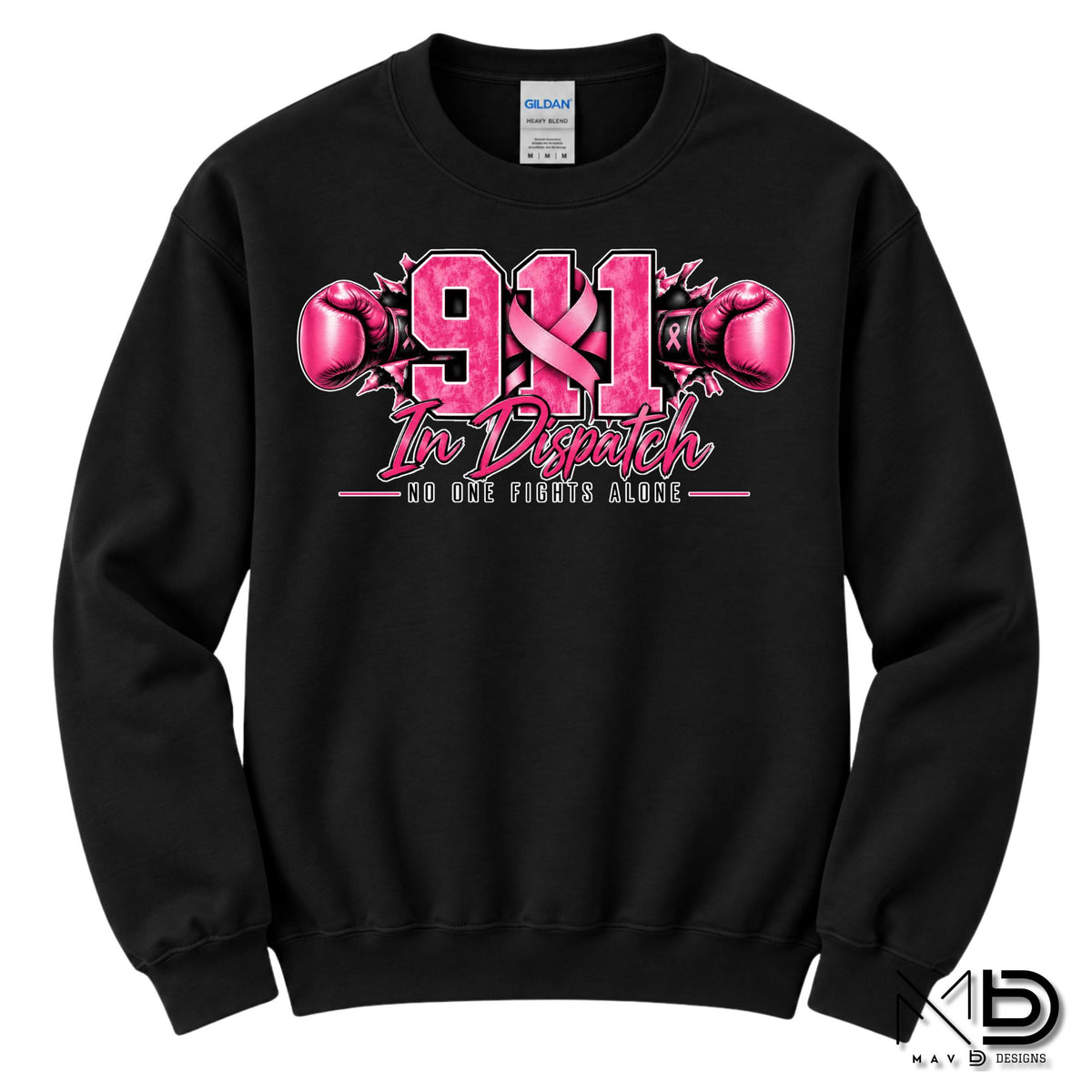 911 For The Fight 2 | 911 Dispatcher Breast Cancer Awareness Shirt | Telecommunicator Shirt | Breast Cancer Shirt