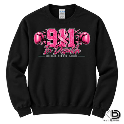 911 For The Fight 2 | 911 Dispatcher Breast Cancer Awareness Shirt | Telecommunicator Shirt | Breast Cancer Shirt