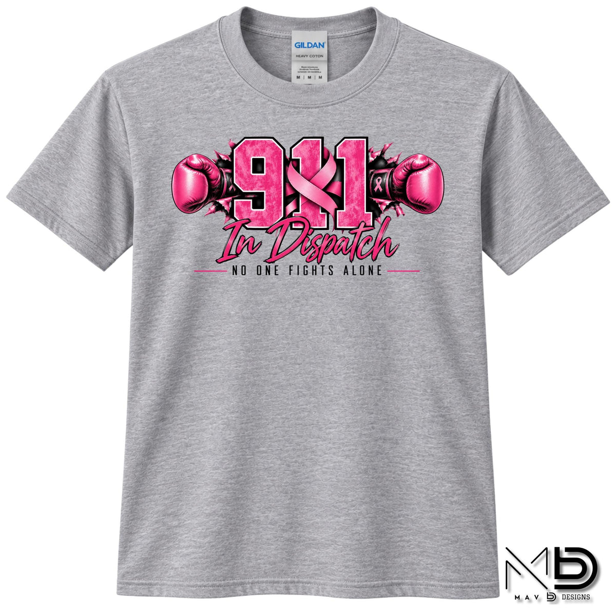 911 For The Fight 2 | 911 Dispatcher Breast Cancer Awareness Shirt | Telecommunicator Shirt | Breast Cancer Shirt