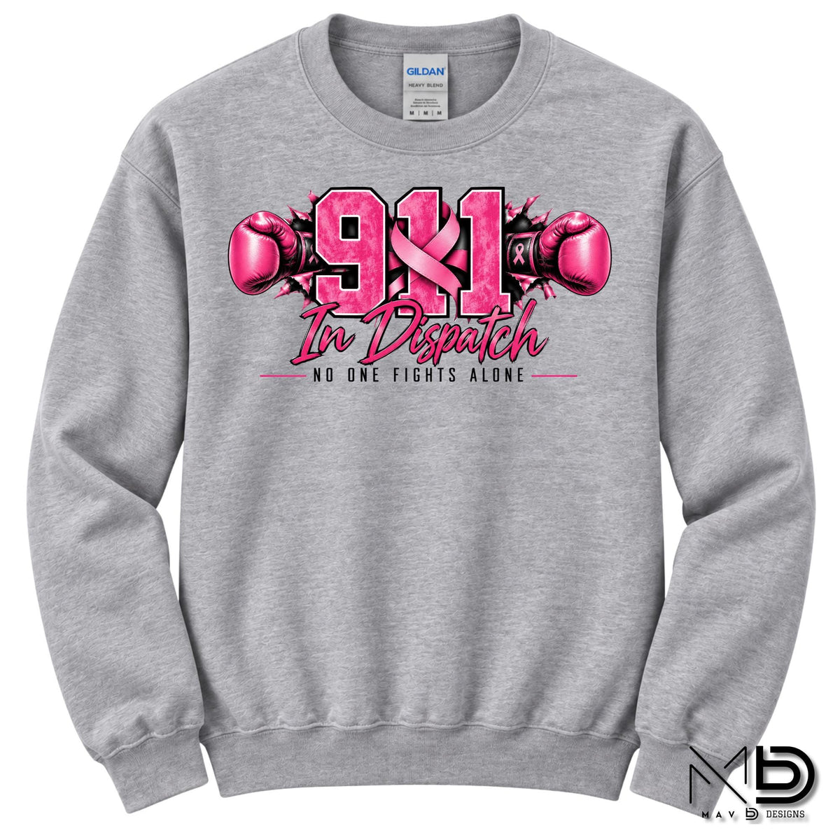 911 For The Fight 2 | 911 Dispatcher Breast Cancer Awareness Shirt | Telecommunicator Shirt | Breast Cancer Shirt