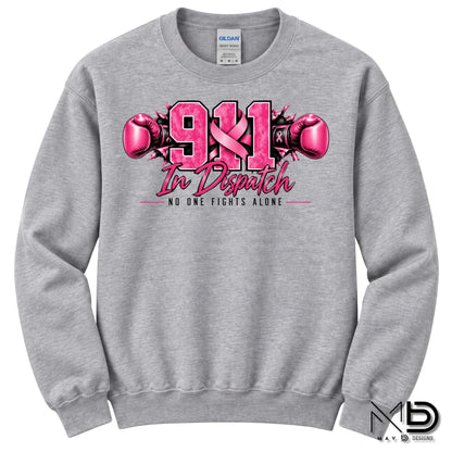 911 For The Fight 2 | 911 Dispatcher Breast Cancer Awareness Shirt | Telecommunicator Shirt | Breast Cancer Shirt