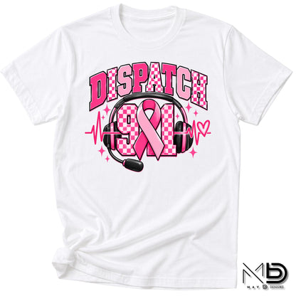 911 Dispatch Pink Ribbon | 911 Dispatcher Breast Cancer Awareness Shirt | Telecommunicator Shirt | Breast Cancer Shirt