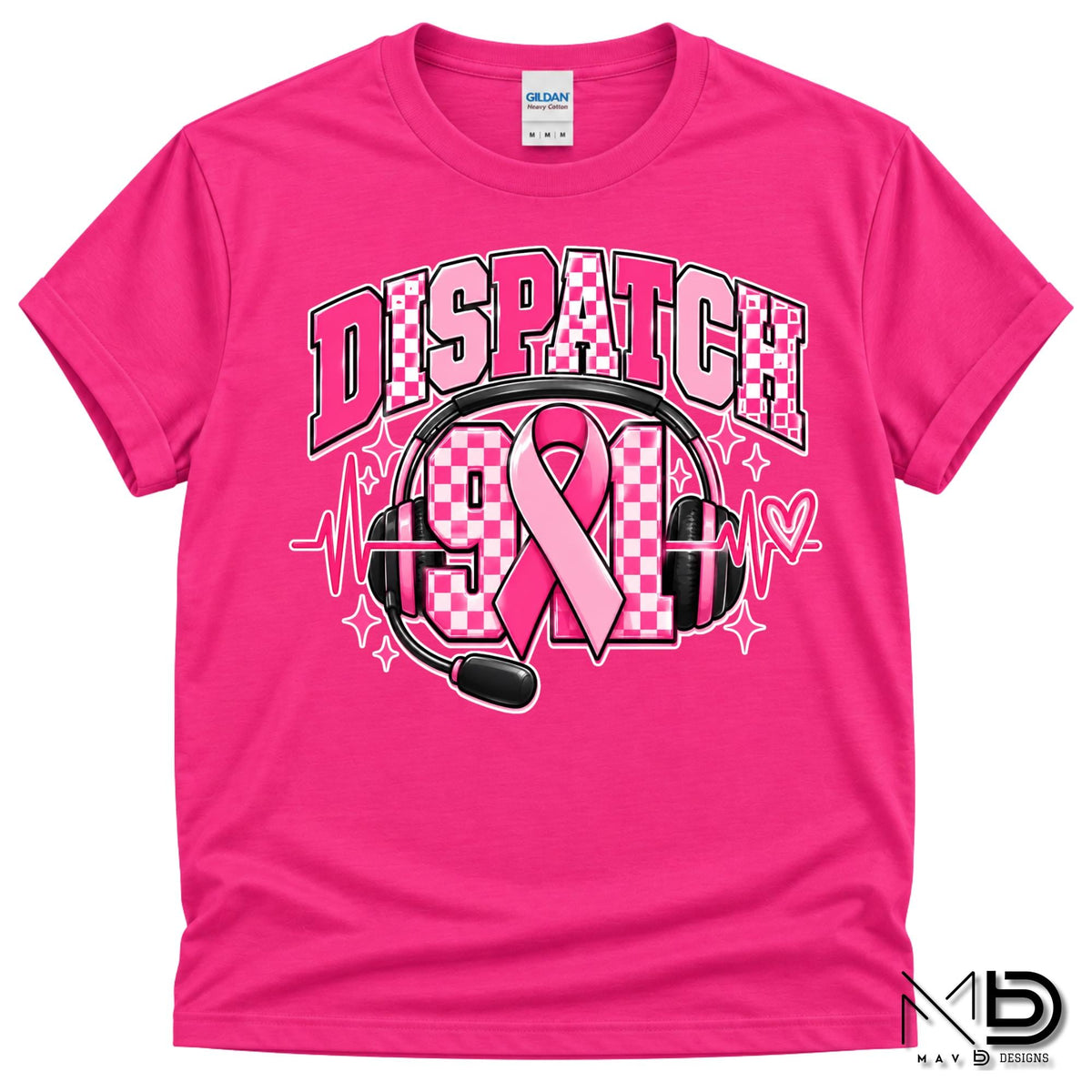 911 Dispatch Pink Ribbon | 911 Dispatcher Breast Cancer Awareness Shirt | Telecommunicator Shirt | Breast Cancer Shirt