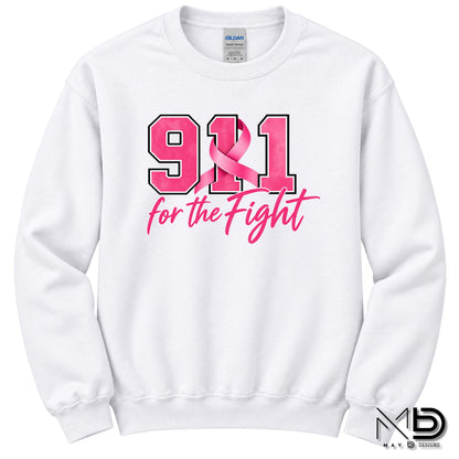 911 For The Fight | 911 Dispatcher Breast Cancer Awareness Shirt | Telecommunicator Shirt | Breast Cancer Shirt
