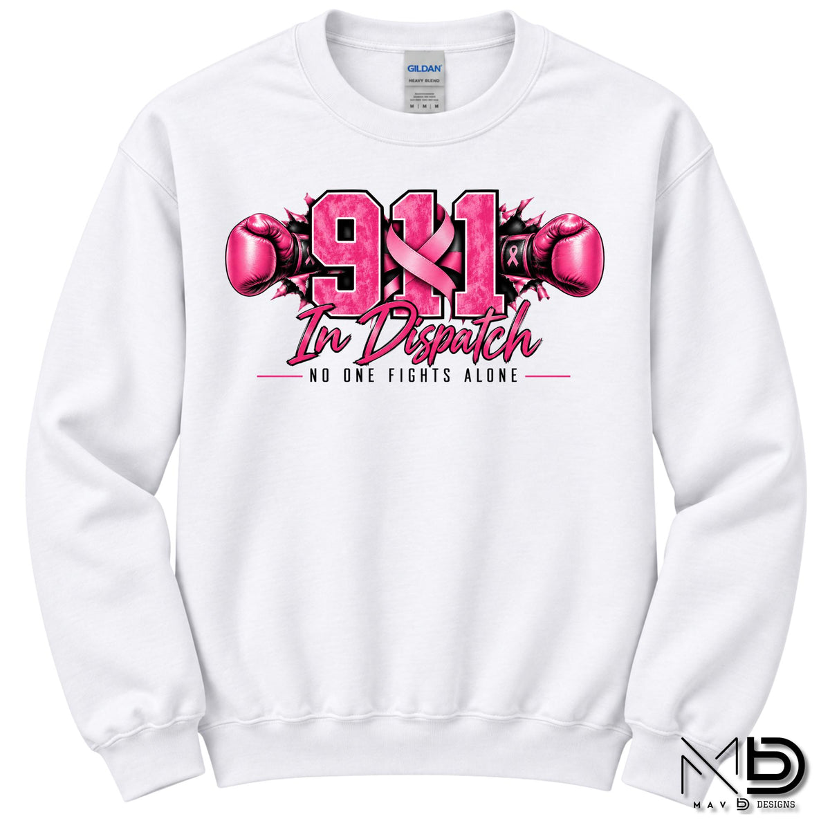 911 For The Fight 2 | 911 Dispatcher Breast Cancer Awareness Shirt | Telecommunicator Shirt | Breast Cancer Shirt