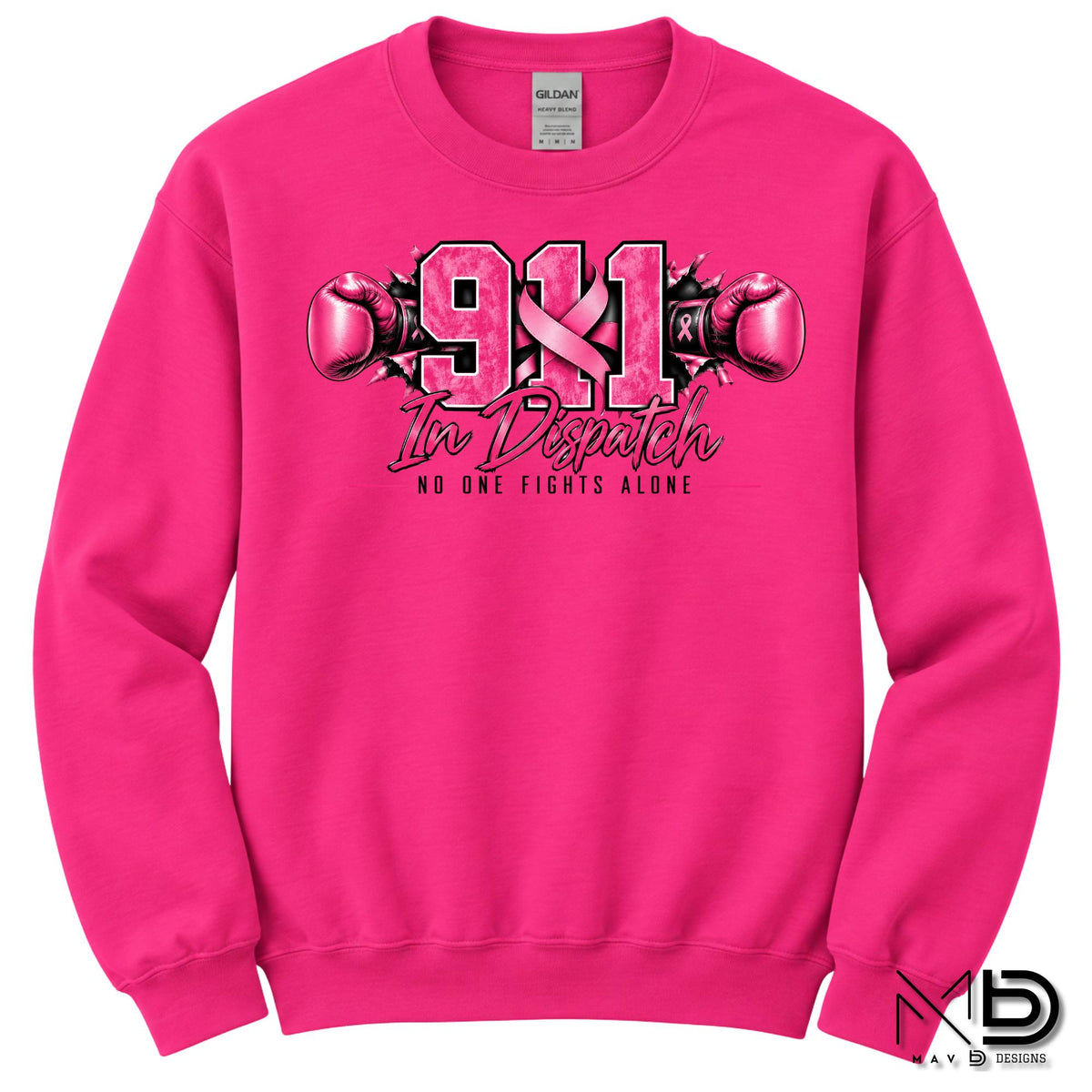 911 For The Fight 2 | 911 Dispatcher Breast Cancer Awareness Shirt | Telecommunicator Shirt | Breast Cancer Shirt